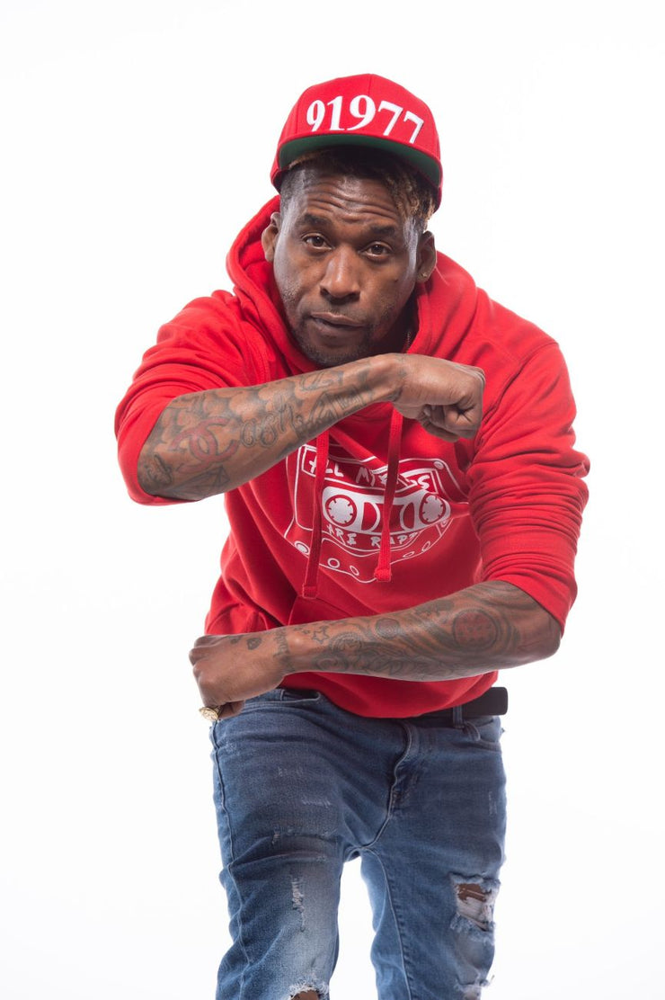 Red Classic Logo Hoodie | All My Friends Are Rappers