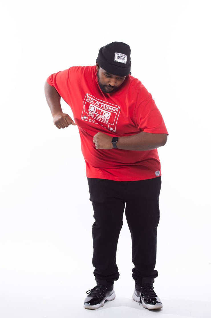 Red Classic Logo T-Shirt | All My Friends Are Rappers