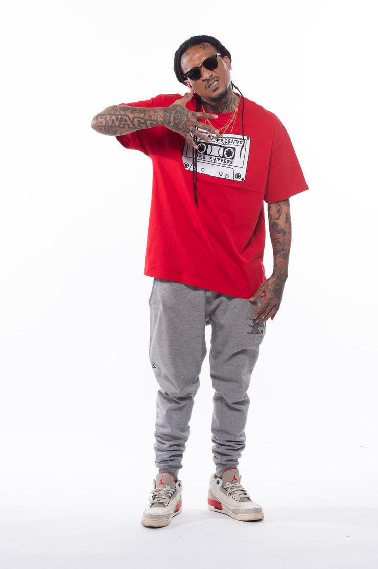 Red Classic Logo T-shirt | All My Friends Are Rappers